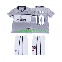 Maglie da Calcio Paris Saint-Germain OKOCHA 10 2000 2001 Retro Bambino Trasferta Tenuta Maniche Corte