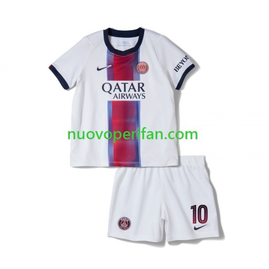 Maglie da Calcio Paris Saint-Germain Ousmane Dembele 10 Bambino Trasferta Tenuta 2026-2027 Maniche Corte