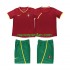 Maglie da Calcio Portogallo Retro Bambino Prima Tenuta 2002 Maniche Corte
