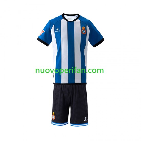 Maglie da Calcio RCD Espanyol Bambino Prima Tenuta 2026-2027 Maniche Corte