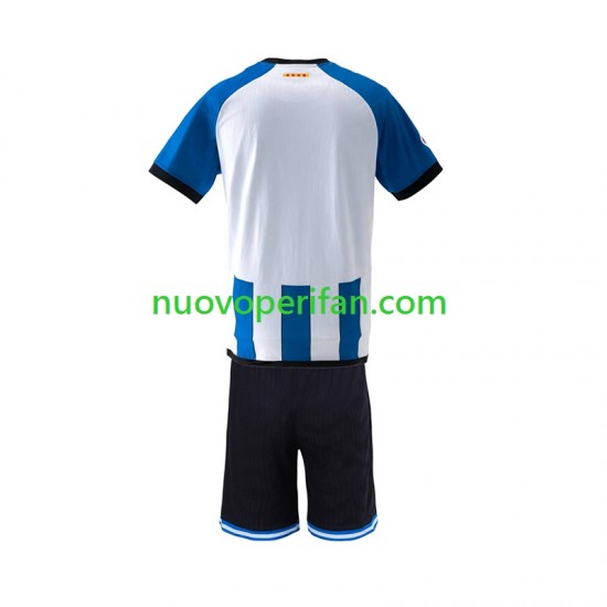 Maglie da Calcio RCD Espanyol Bambino Prima Tenuta 2026-2027 Maniche Corte