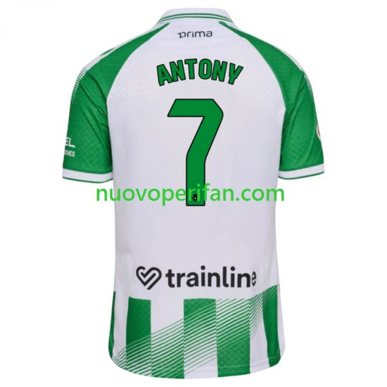 Maglie da Calcio Real Betis Antony 7 Uomo Prima Tenuta 2026-2027 Maniche Corte