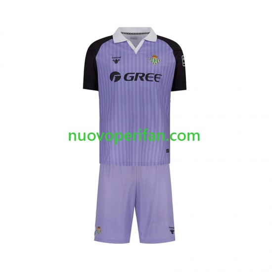 Maglie da Calcio Real Betis Portiere Retro Bambino Prima Tenuta 2025-2026 Maniche Corte