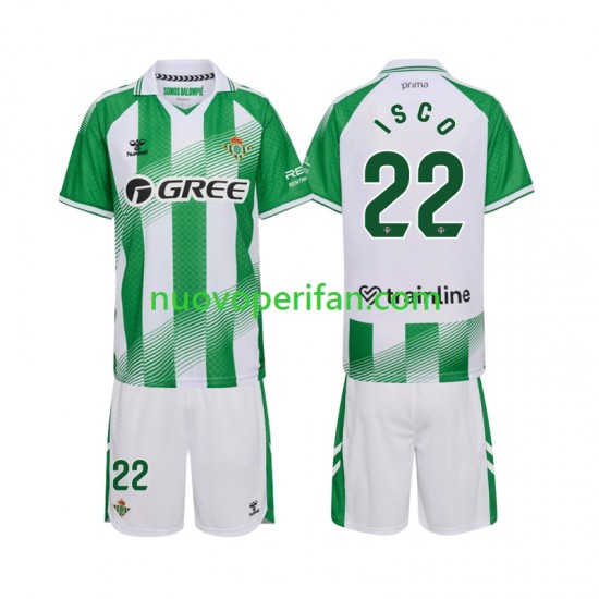 Maglie da Calcio Real Betis Isco 22 Bambino Prima Tenuta 2026-2027 Maniche Corte