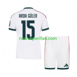 Maglie da Calcio Real Madrid Arda Guler 15 Bambino Prima Tenuta 2026-2027 Maniche Corte