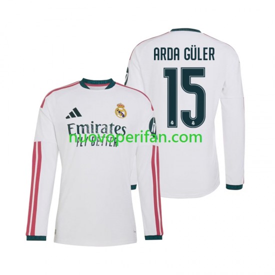 Maglie da Calcio Real Madrid Arda Guler 15 Uomo Prima Tenuta 2026-2027 Maniche Lunghe