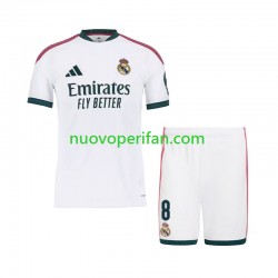 Maglie da Calcio Real Madrid Federico Valverde 8 Bambino Prima Tenuta 2026-2027 Maniche Corte