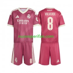 Maglie da Calcio Real Madrid Federico Valverde 8 Bambino Alternativa Tenuta 2026-2027 Maniche Corte