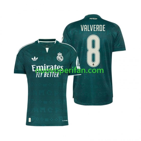 Maglie da Calcio Real Madrid Federico Valverde 8 Uomo Trasferta Tenuta 2026-2027 Maniche Corte