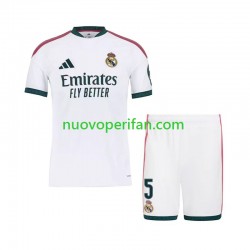 Maglie da Calcio Real Madrid Jude Bellingham 5 Bambino Prima Tenuta 2026-2027 Maniche Corte