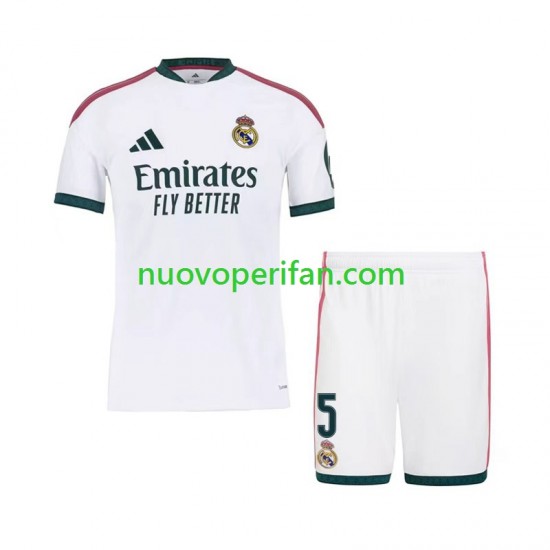 Maglie da Calcio Real Madrid Jude Bellingham 5 Bambino Prima Tenuta 2026-2027 Maniche Corte