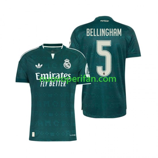 Maglie da Calcio Real Madrid Jude Bellingham 5 Uomo Trasferta Tenuta 2026-2027 Maniche Corte