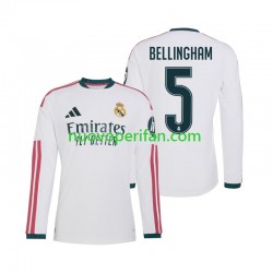 Maglie da Calcio Real Madrid Jude Bellingham 5 Uomo Prima Tenuta 2026-2027 Maniche Lunghe