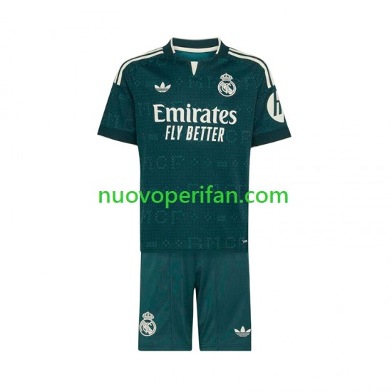 Maglie da Calcio Real Madrid Bambino Trasferta Tenuta 2026-2027 Maniche Corte