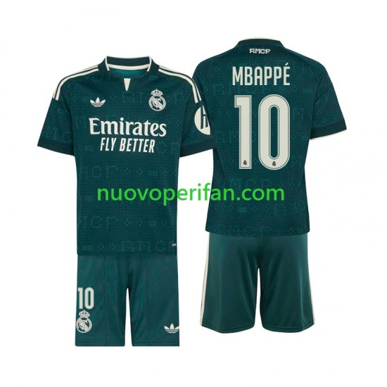 Maglie da Calcio Real Madrid Mbappé Kylian 10 Bambino Trasferta Tenuta 2026-2027 Maniche Corte