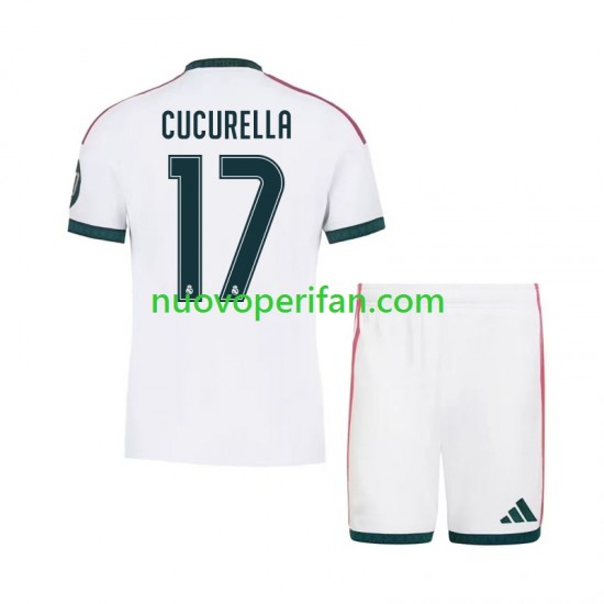 Maglie da Calcio Real Madrid Marc Cucurella 17 Bambino Prima Tenuta 2026-2027 Maniche Corte