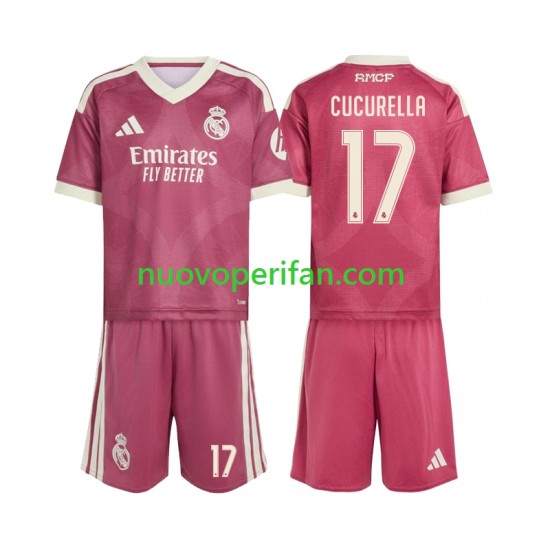 Maglie da Calcio Real Madrid Marc Cucurella 17 Bambino Alternativa Tenuta 2026-2027 Maniche Corte
