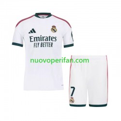 Maglie da Calcio Real Madrid Vinicius Junior 7 Bambino Prima Tenuta 2026-2027 Maniche Corte