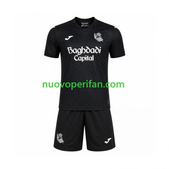 Maglie da Calcio Real Sociedad Bambino Trasferta Tenuta 2026-2027 Maniche Corte