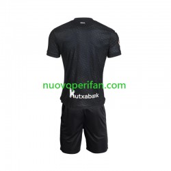 Maglie da Calcio Real Sociedad Bambino Trasferta Tenuta 2026-2027 Maniche Corte