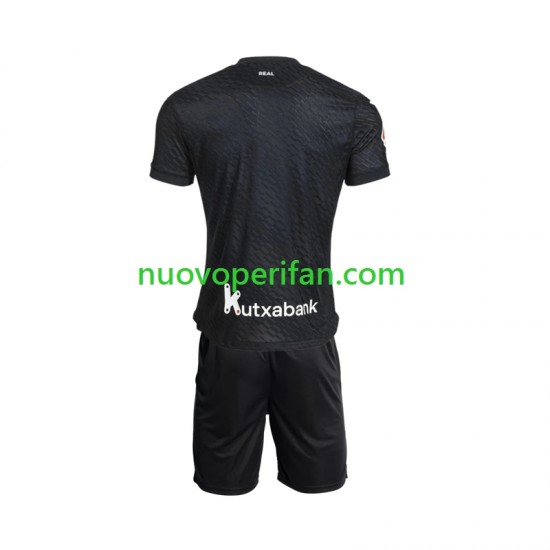 Maglie da Calcio Real Sociedad Bambino Trasferta Tenuta 2026-2027 Maniche Corte