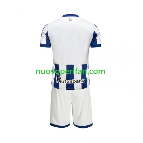 Maglie da Calcio Real Sociedad Bambino Prima Tenuta 2026-2027 Maniche Corte