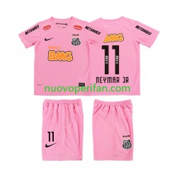 Maglie da Calcio Santos Neymar JR 11 2012 2013 Retro Bambino Quarta Tenuta Maniche Corte