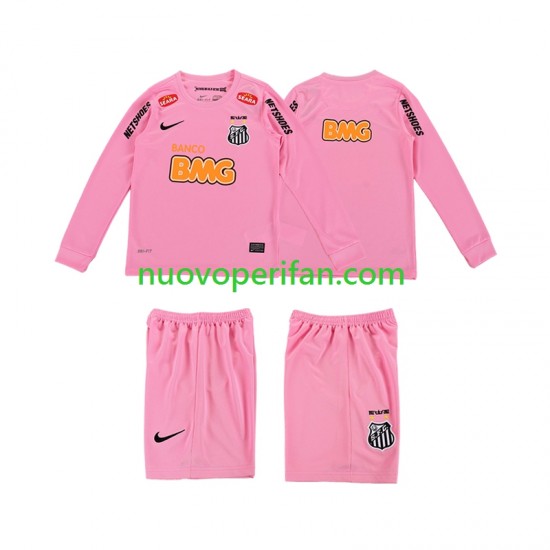 Maglie da Calcio Santos 2012 2013 Retro Bambino Quarta Tenuta Maniche Lunghe