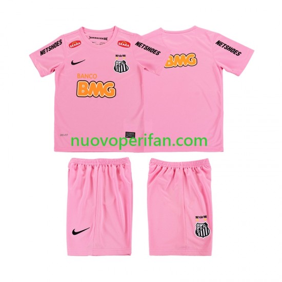 Maglie da Calcio Santos 2012 2013 Retro Bambino Quarta Tenuta Maniche Corte