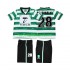 Maglie da Calcio Sporting CP Cristiano Ronaldo 28 2000 Retro Bambino Prima Tenuta 1999 Maniche Corte
