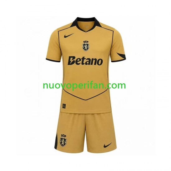 Maglie da Calcio Sporting CP Bambino Trasferta Tenuta 2026-2027 Maniche Corte