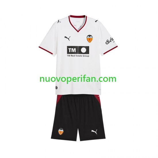 Maglie da Calcio Valencia CF Bambino Prima Tenuta 2026-2027 Maniche Corte