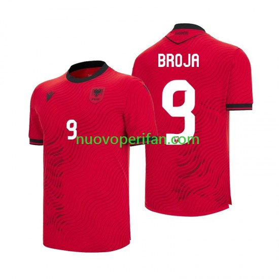 Maglie da Calcio Albania Armando Broja 9 Uomo Prima Tenuta Mondiali 2026 Maniche Corte
