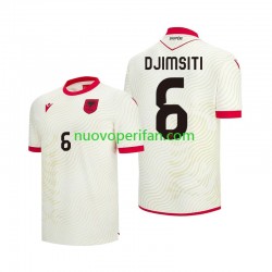 Maglie da Calcio Albania Berat Djimsiti 6 Uomo Trasferta Tenuta Mondiali 2026 Maniche Corte