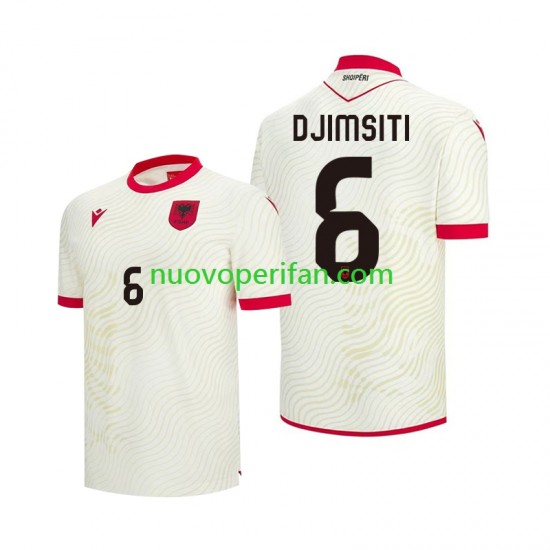 Maglie da Calcio Albania Berat Djimsiti 6 Uomo Trasferta Tenuta Mondiali 2026 Maniche Corte