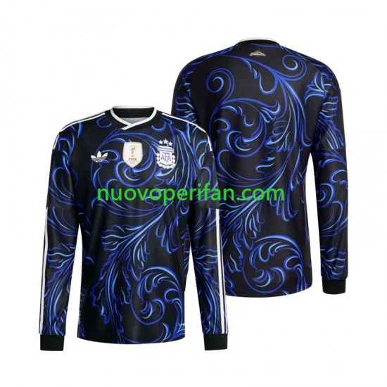 Maglie da Calcio Argentina Uomo Trasferta Tenuta Mondiali 2026 Maniche Lunghe