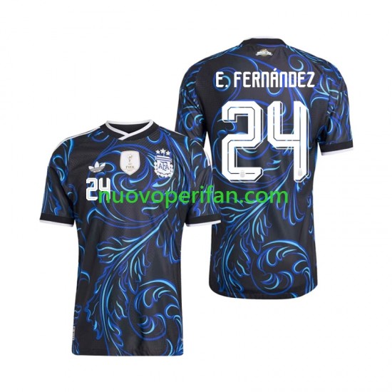 Maglie da Calcio Argentina Enzo Fernandez 24 Uomo Trasferta Tenuta Mondiali 2026 Maniche Corte