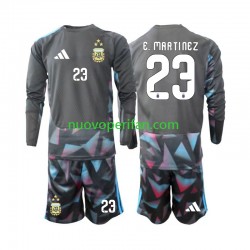 Maglie da Calcio Argentina Emiliano Martinez 23 Portiere Bambino Prima Tenuta Mondiali 2026 Maniche Lunghe