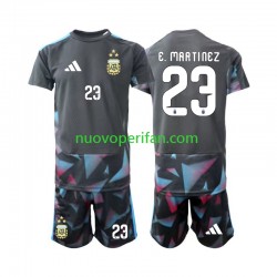 Maglie da Calcio Argentina Emiliano Martinez 23 Portiere Bambino Prima Tenuta Mondiali 2026 Maniche Corte
