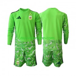 Maglie da Calcio Argentina Portiere Bambino Alternativa Tenuta Mondiali 2026 Maniche Lunghe
