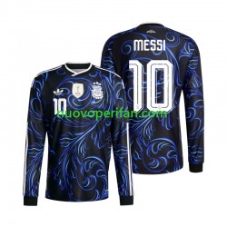 Maglie da Calcio Argentina Lionel Messi 10 Uomo Trasferta Tenuta Mondiali 2026 Maniche Lunghe