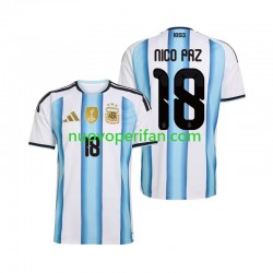 Maglie da Calcio Argentina Nico Paz 18 Uomo Prima Tenuta Mondiali 2026 Maniche Corte