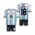 Maglie da Calcio Argentina Nico Paz 18 Bambino Prima Tenuta Mondiali 2026 Maniche Corte