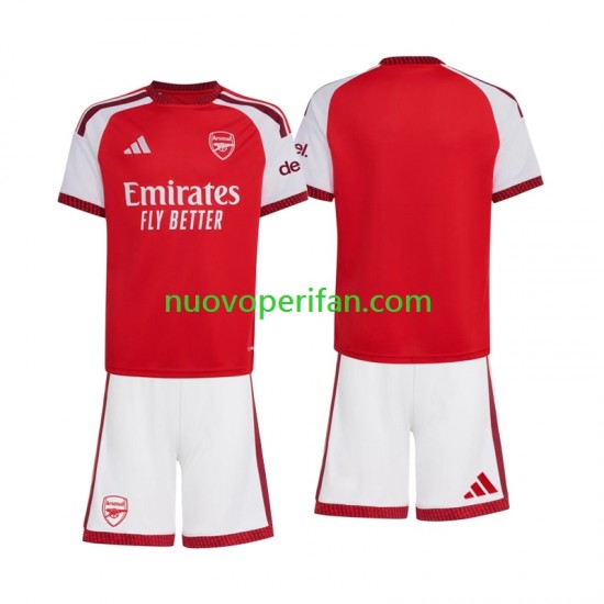 Maglie da Calcio Arsenal Bambino Prima Tenuta 2026-2027 Maniche Corte