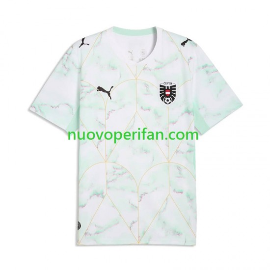 Maglie da Calcio Austria Uomo Trasferta Tenuta Mondiali 2026 Maniche Corte