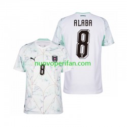Maglie da Calcio Austria David Alaba 8 Uomo Trasferta Tenuta Mondiali 2026 Maniche Corte