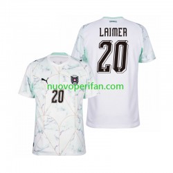 Maglie da Calcio Austria Konrad Laimer 20 Uomo Trasferta Tenuta Mondiali 2026 Maniche Corte