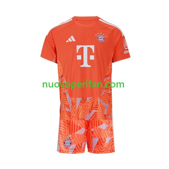 Maglie da Calcio FC Bayern München Portiere Bambino Trasferta Tenuta 2026-2027 Maniche Corte