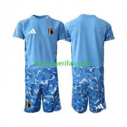 Maglie da Calcio Belgio Portiere Bambino Prima Tenuta Mondiali 2026 Maniche Corte