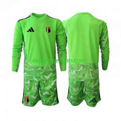 Maglie da Calcio Belgio Portiere Bambino Alternativa Tenuta Mondiali 2026 Maniche Lunghe